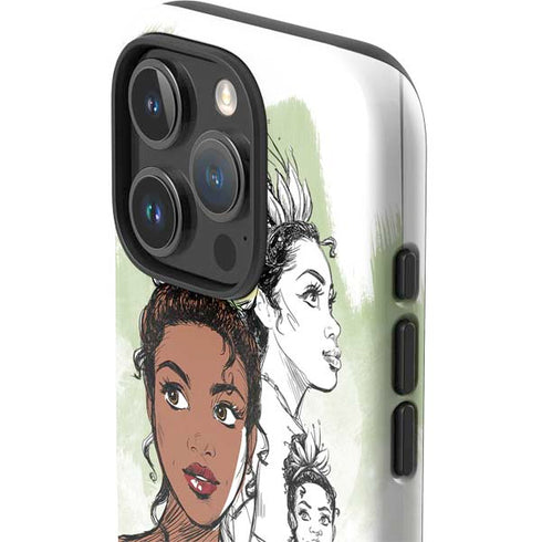 Disney Princess Tiana Sketch iPhone 16 Pro Impact Case